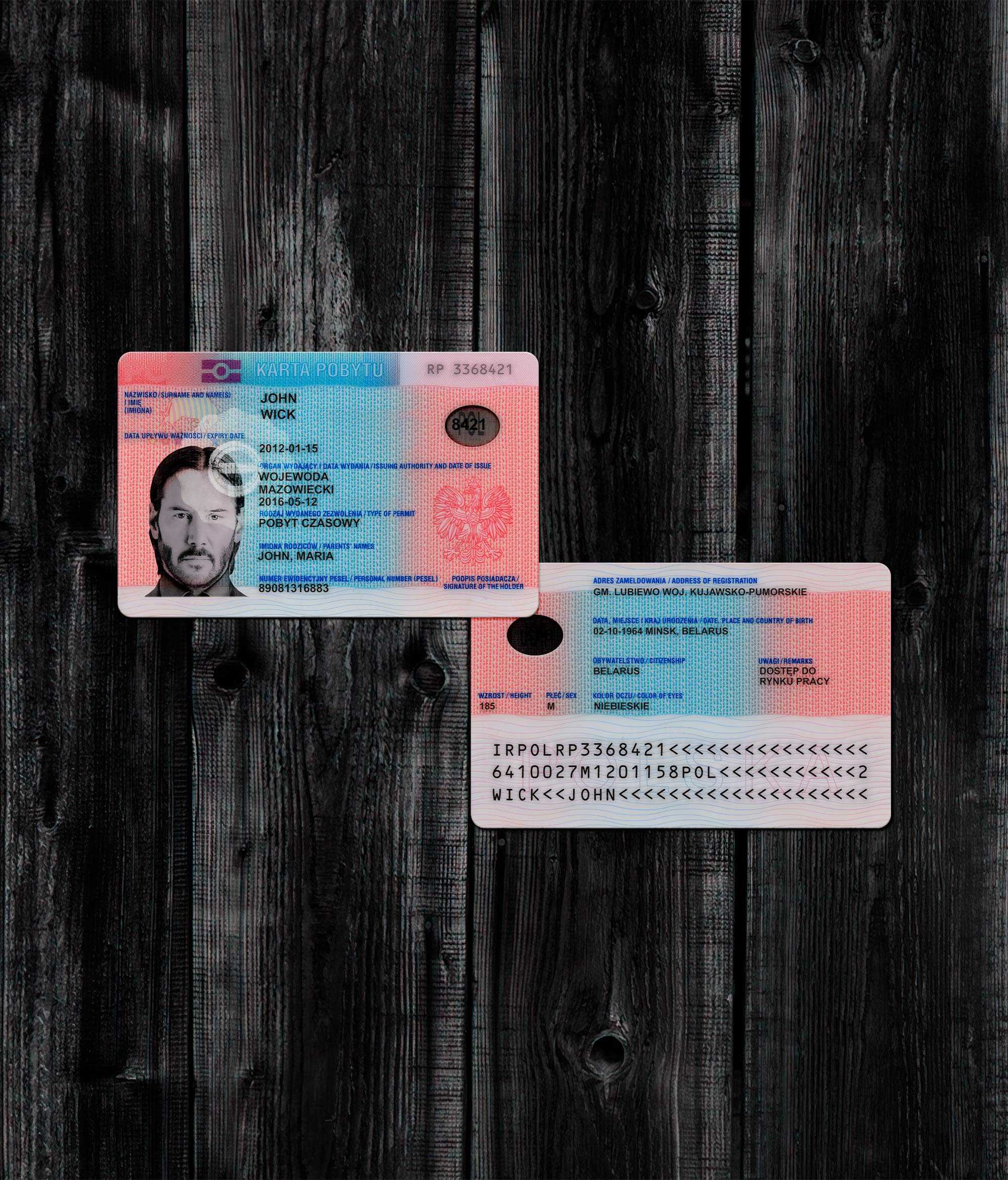 Poland Residence Card 2011+ PSD2