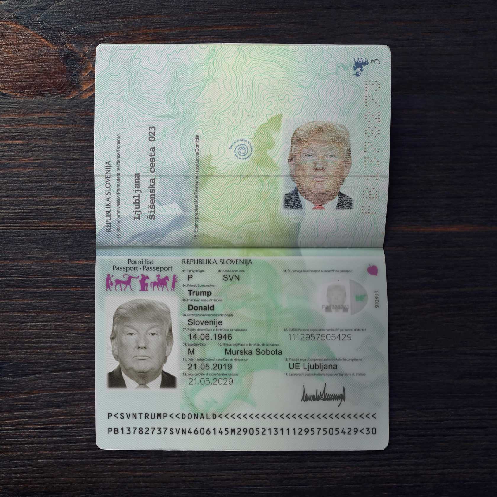 Slovenia Passport 2016+ PSD2