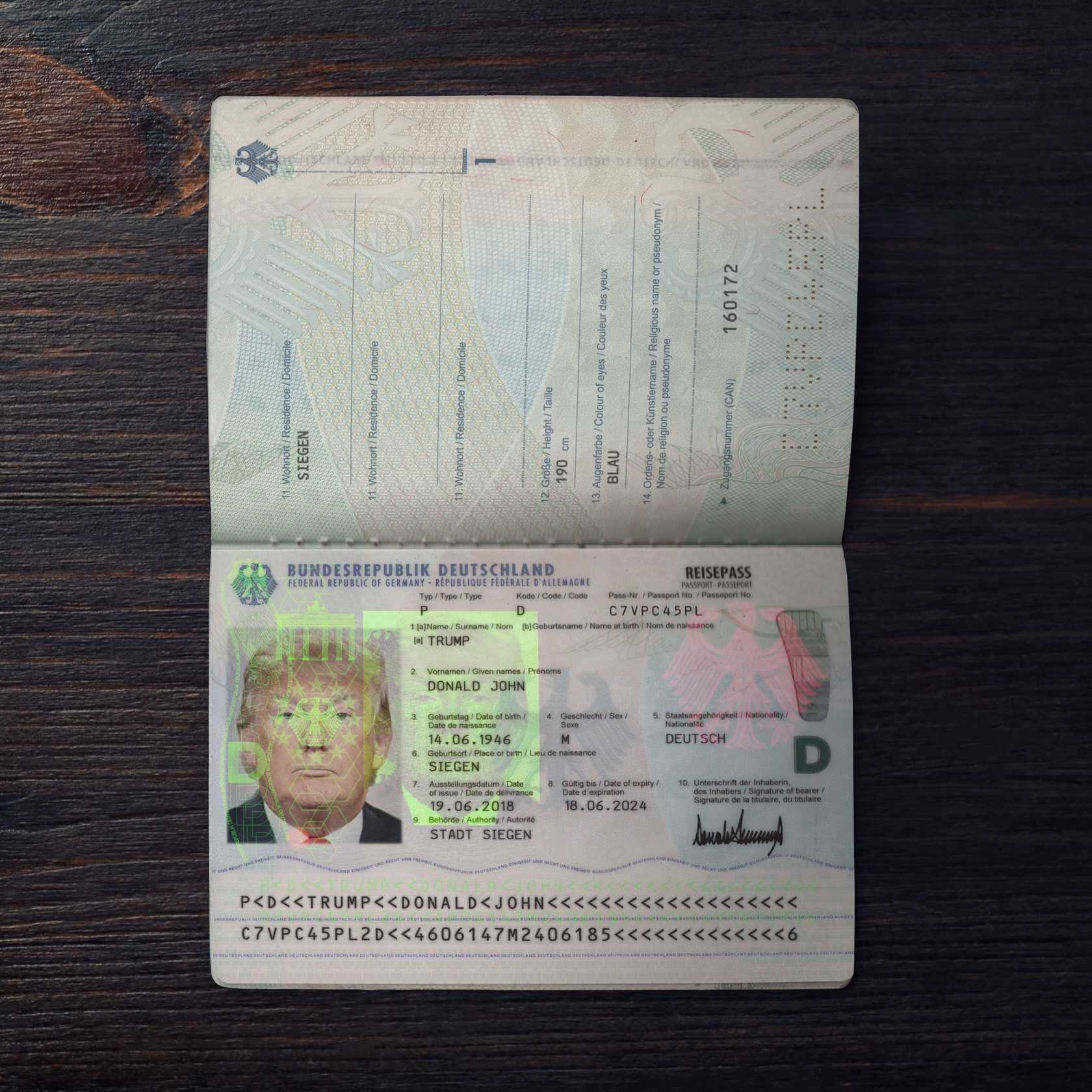 Germany Passport 2017+ PSD2