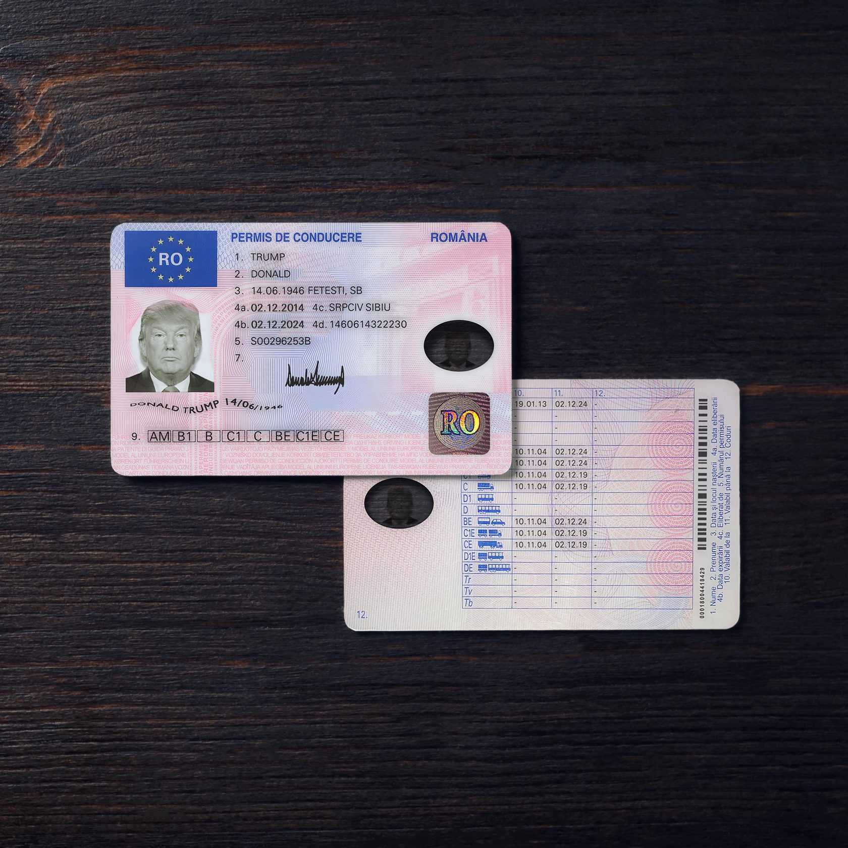 Romania Driver License 2013+2