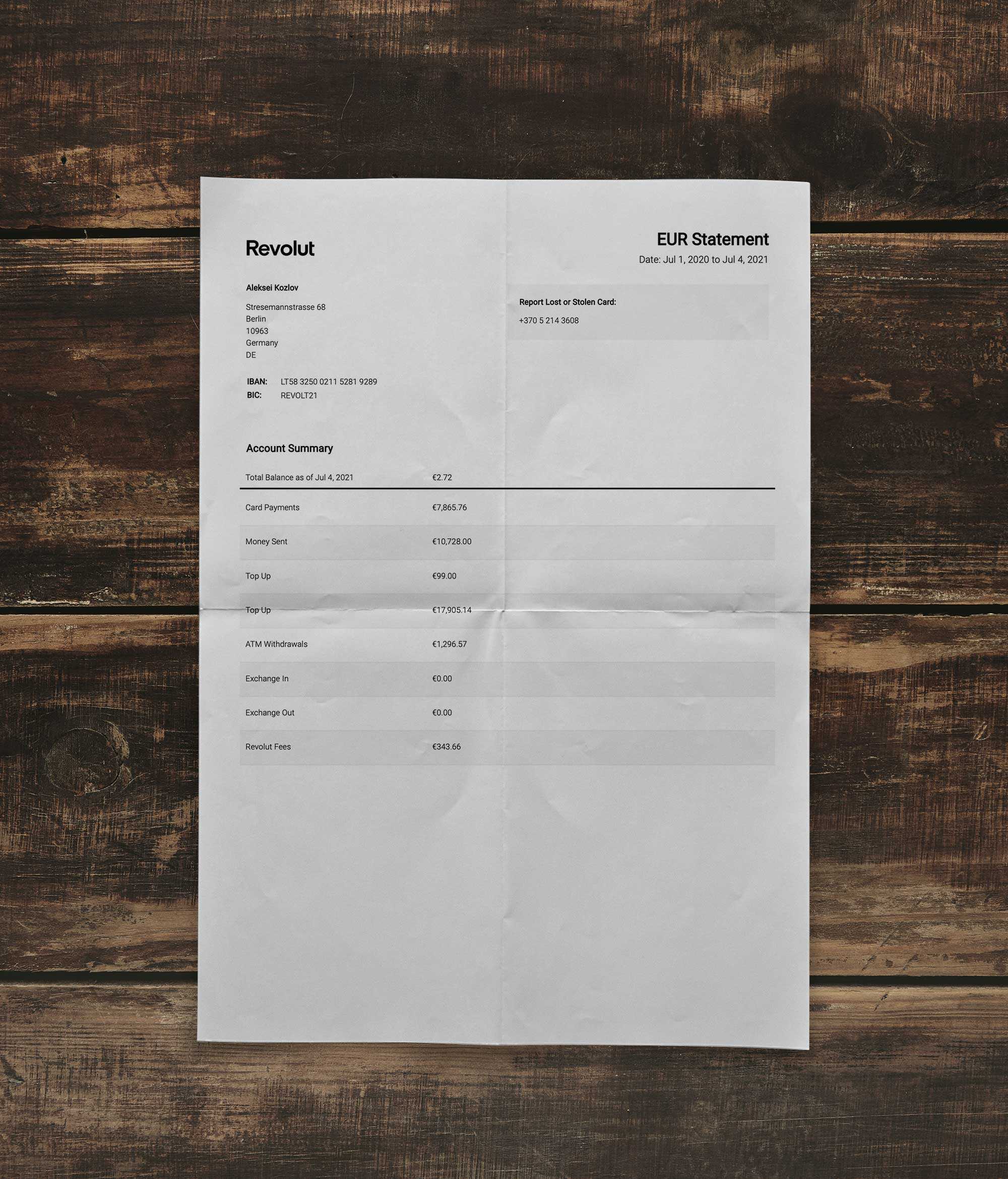 Statement | Revolut | UK | United Kingdom |2