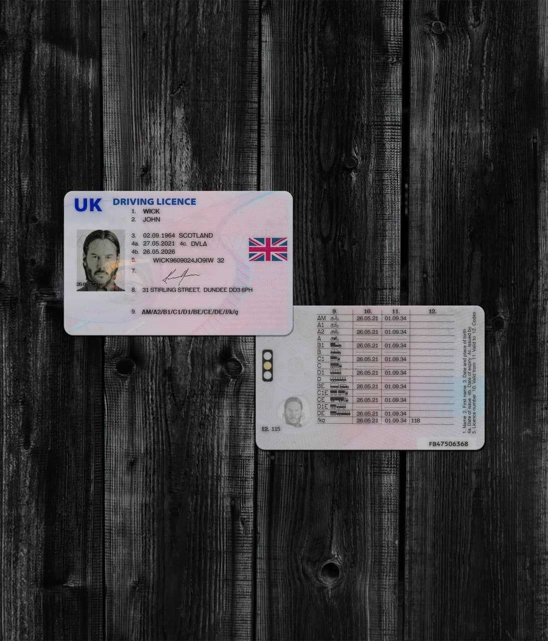 Britain Driver License 2021+ PSD2