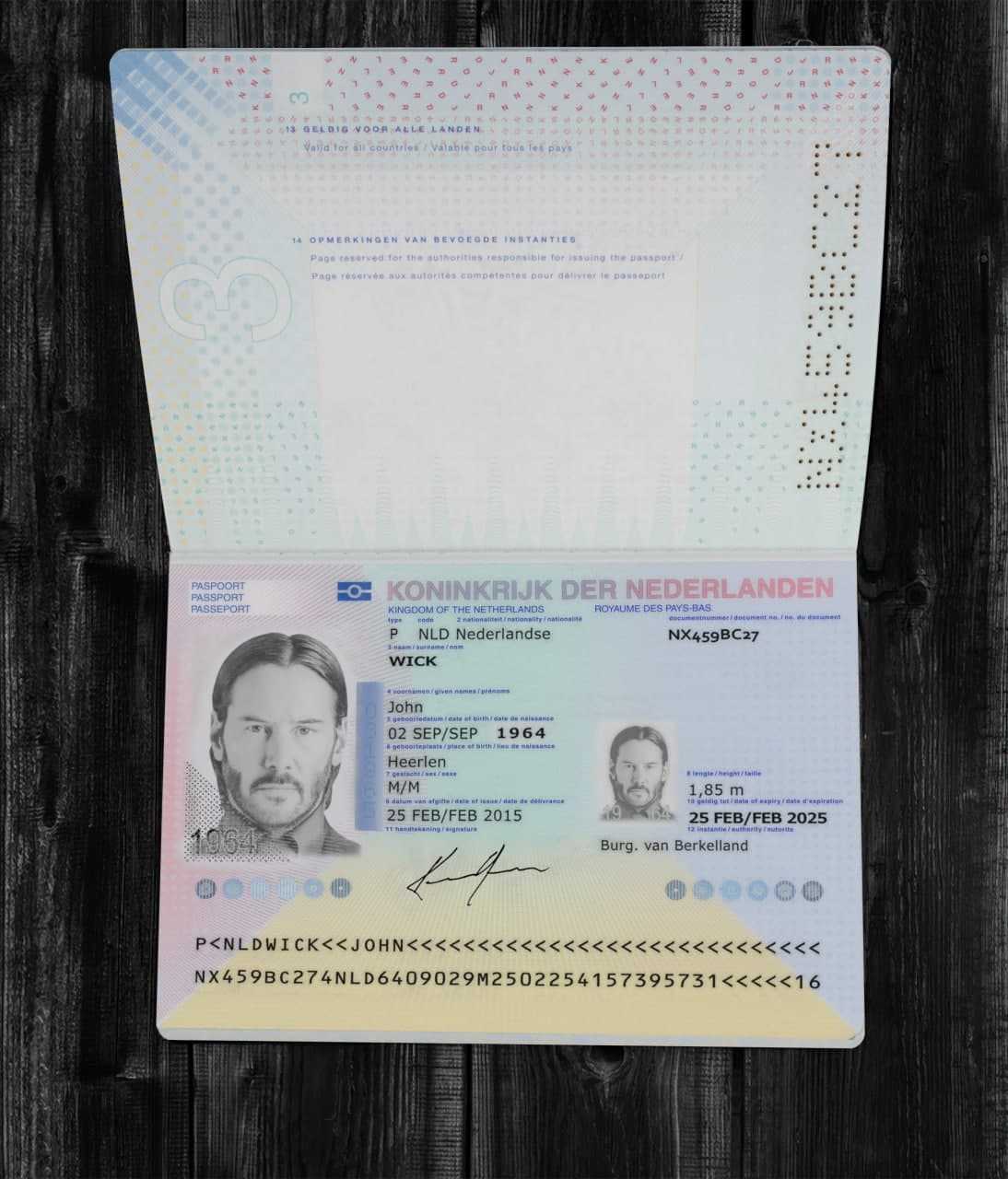 Netherlands Passport 2014+ PSD2