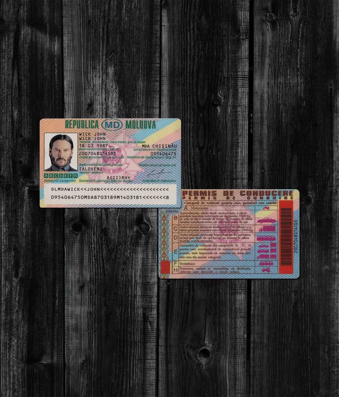 Moldova Driver License 1995+2