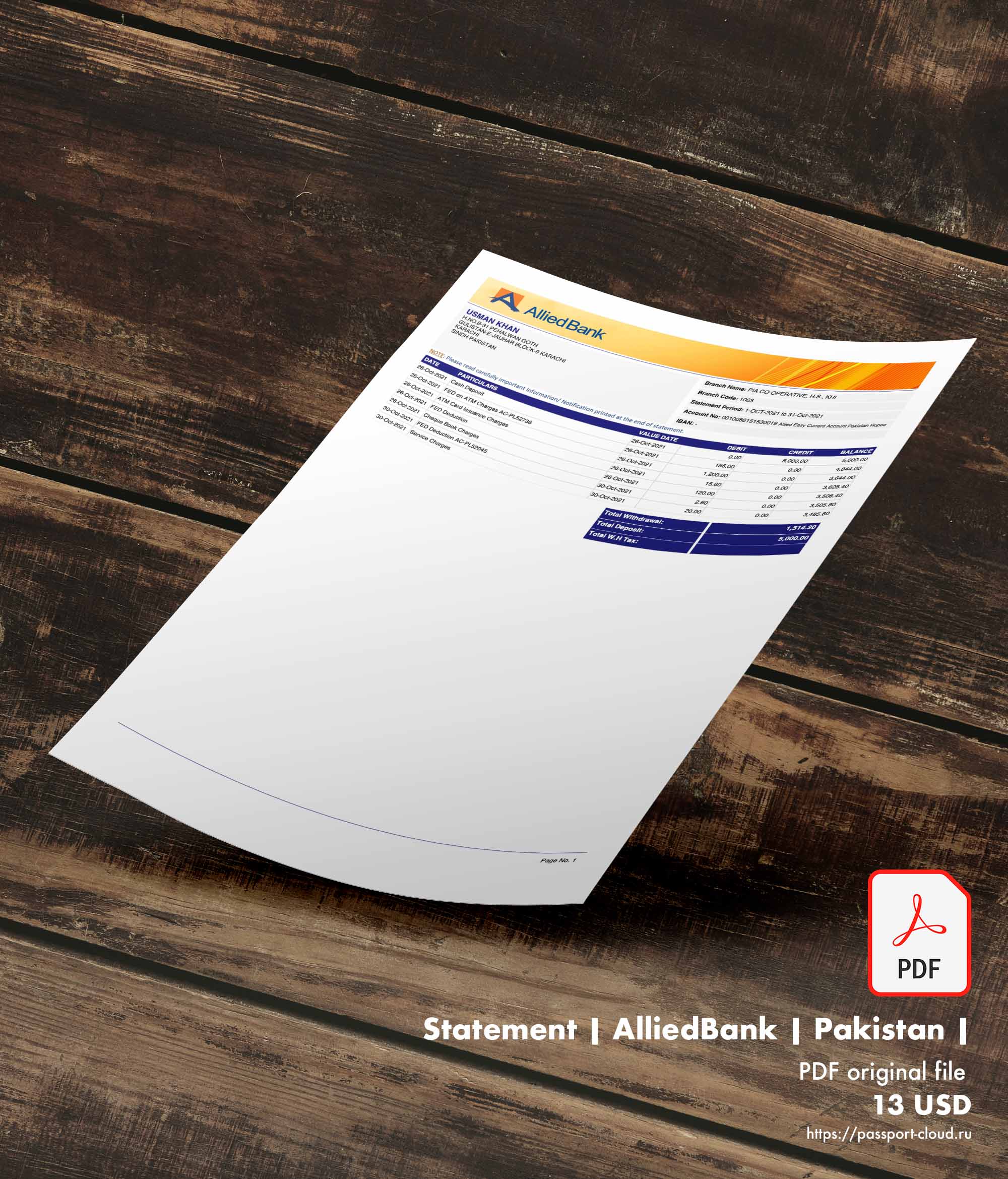 Statement | AlliedBank | Pakistan |1
