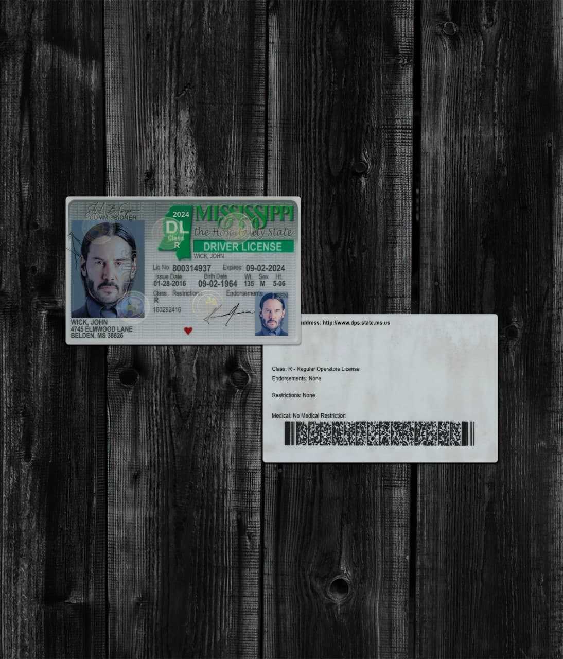 Missisipi Driver License OLD2